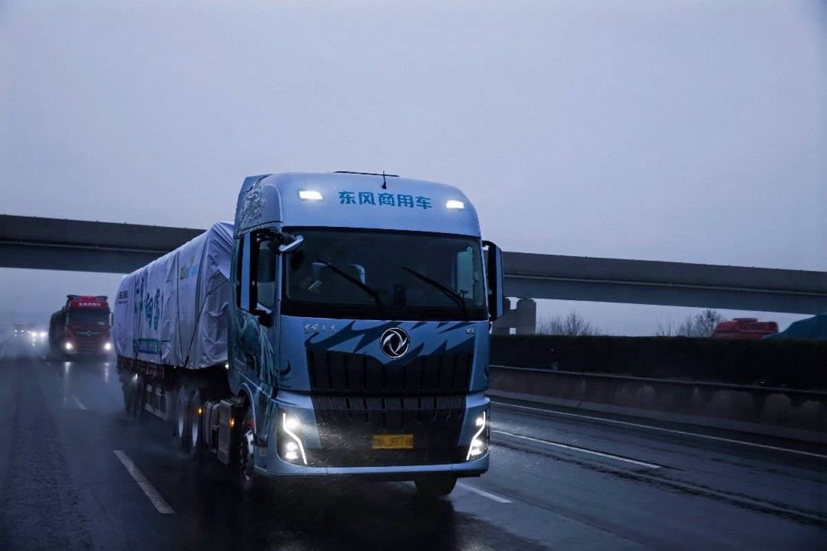 开龙擎向富行 阜阳至杭州带货试车 东风新KL600马力综合油耗29升