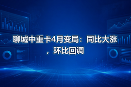 聊城中重卡4月变局:同比大涨,环比回调