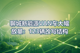 聊城新能源VAN车大幅放量:123辆改写结构
