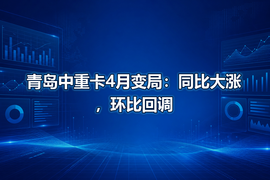 青岛中重卡4月变局：同比大涨，环比回调