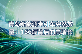 青岛新能源牵引车突然放量：166辆背后的高增长