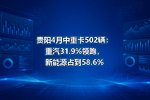 贵阳4月中重卡502辆:重汽31.9%领跑,新能源占到58.6%
