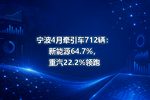 宁波4月牵引车712辆:新能源64.7%,重汽22.2%领跑