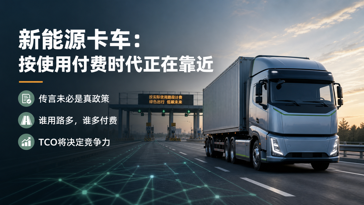 卡车行业可能迎来“按使用付费”的时代 卡车行业可能迎来“按使用付费”的时代