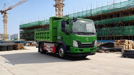 硬核三电强承载,乘龙L3 4X2纯电自卸跑"盈"工程绿色运输