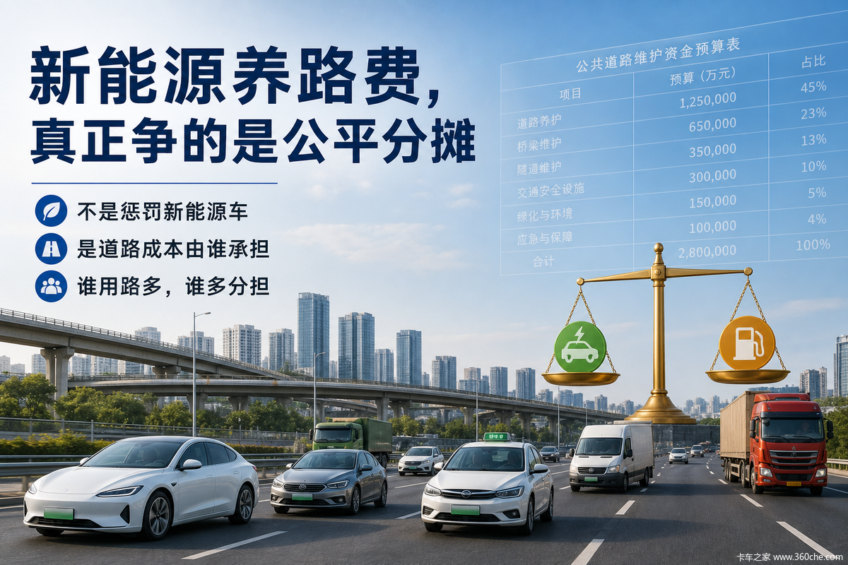 新能源车该不该交养路费?