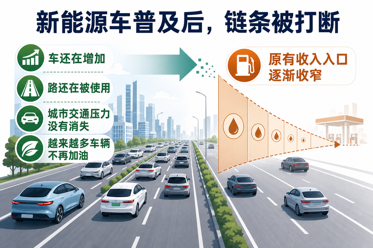 新能源养路费背后,是地方财政正在失去一个老入口
