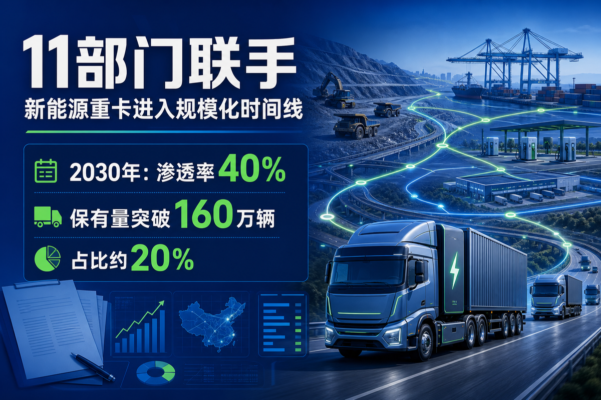 2030年新能源重卡渗透率要到40%,谁会先被推着换车?