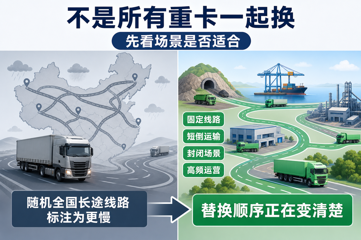 2030年新能源重卡渗透率要到40%,谁会先被推着换车?