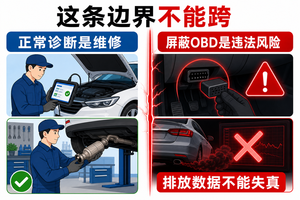修车店最怕的不是修不好车,是碰了排放红线