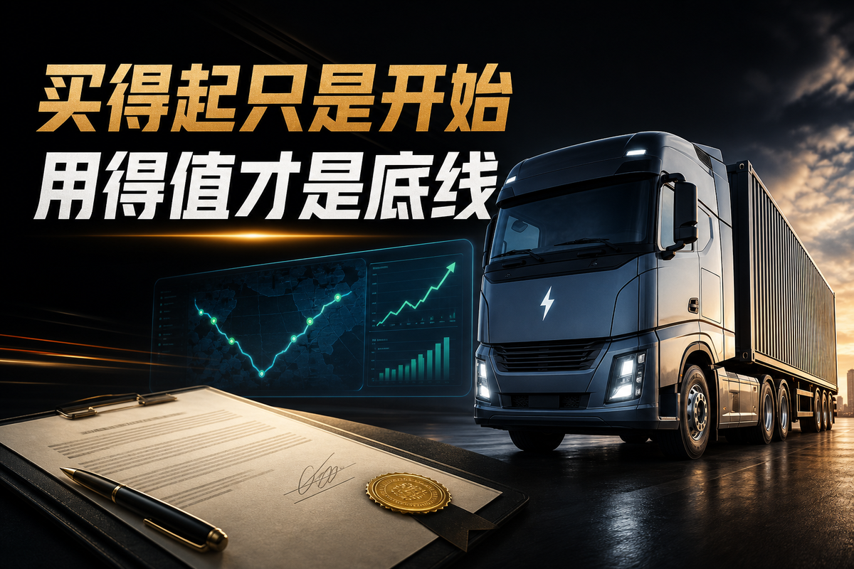新能源重卡“买得起”后还要“用得值”