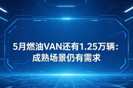 5月燃油VAN还有1.25万辆：成熟场景仍有需求