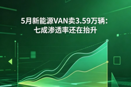 5月新能源VAN卖3.59万辆:七成渗透率还在抬升