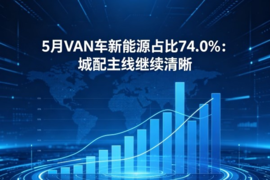5月VAN车新能源占比74.0%：城配主线继续清晰