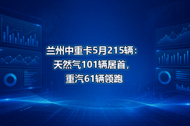 兰州中重卡5月215辆：天然气101辆居首，重汽61辆领跑