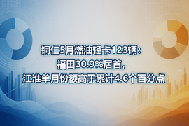 铜仁5月燃油轻卡123辆:福田30.9%居首,江淮单月份额高于累计4.6个百分点