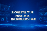 遵义中重卡5月281辆:新能源168辆,解放重汽累计同为189辆