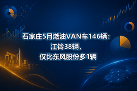 石家庄5月燃油VAN车146辆:江铃38辆,仅比东风股份多1辆
