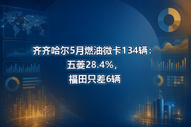 齐齐哈尔5月燃油微卡134辆：五菱28.4%，福田只差6辆