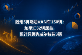 随州5月燃油VAN车150辆:龙星汇32辆居首,累计只领先威尔特芬3辆