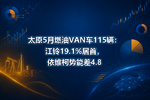 太原5月燃油VAN车115辆:江铃19.1%居首,依维柯势能差4.8