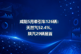 咸阳5月牵引车126辆：天然气52.4%，陕汽29辆居首