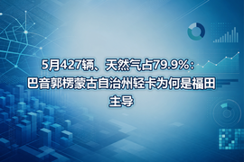 5月427辆、天然气占79.9%:巴音郭楞蒙古自治州轻卡为何是福田主导
