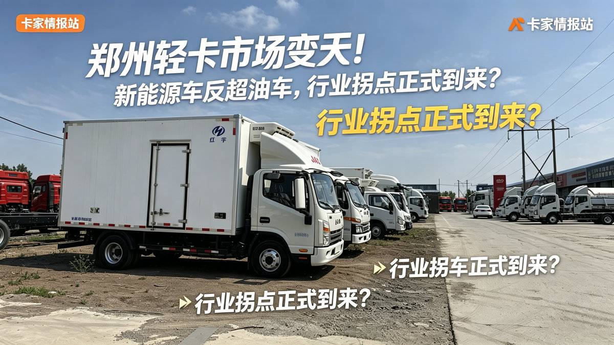 从库存占比看市场变化 郑州轻卡市场新能源拐点来了?