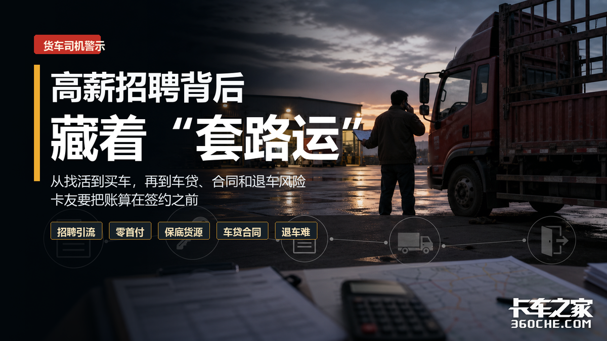 警惕“套路运”!你想赚高运费,他们却盯上了你的全部身家!