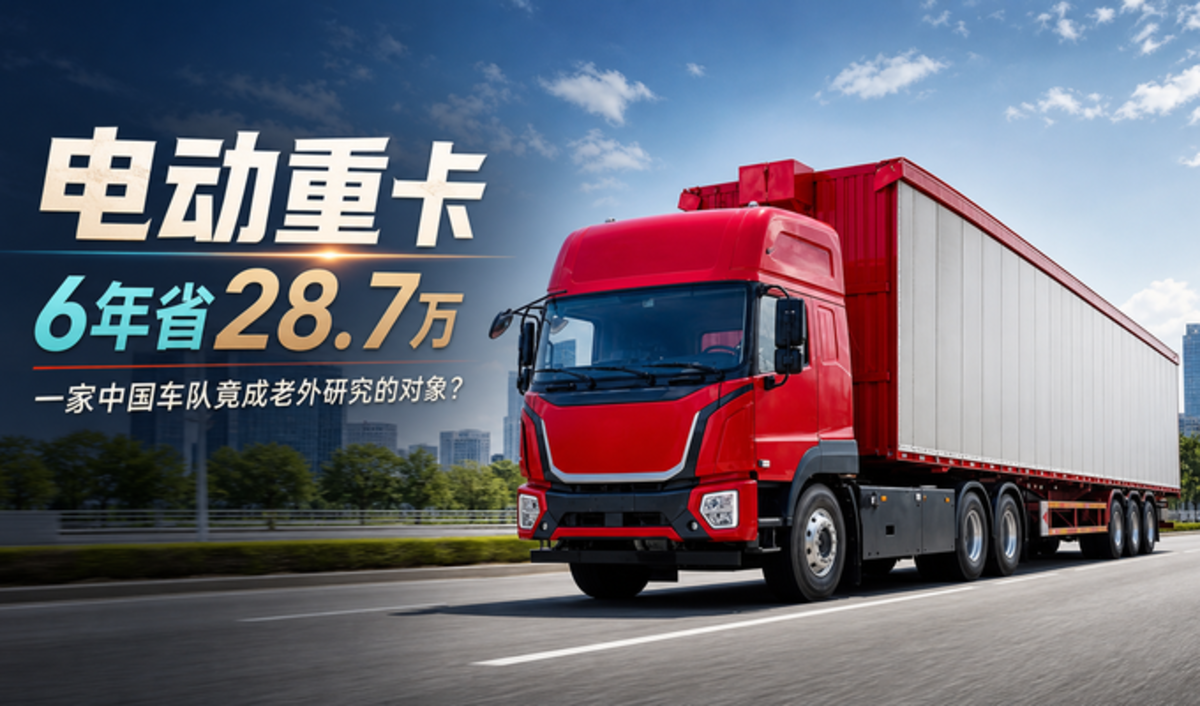 电动重卡6年省28.7万 一家中国车队竟成老外研究对象?