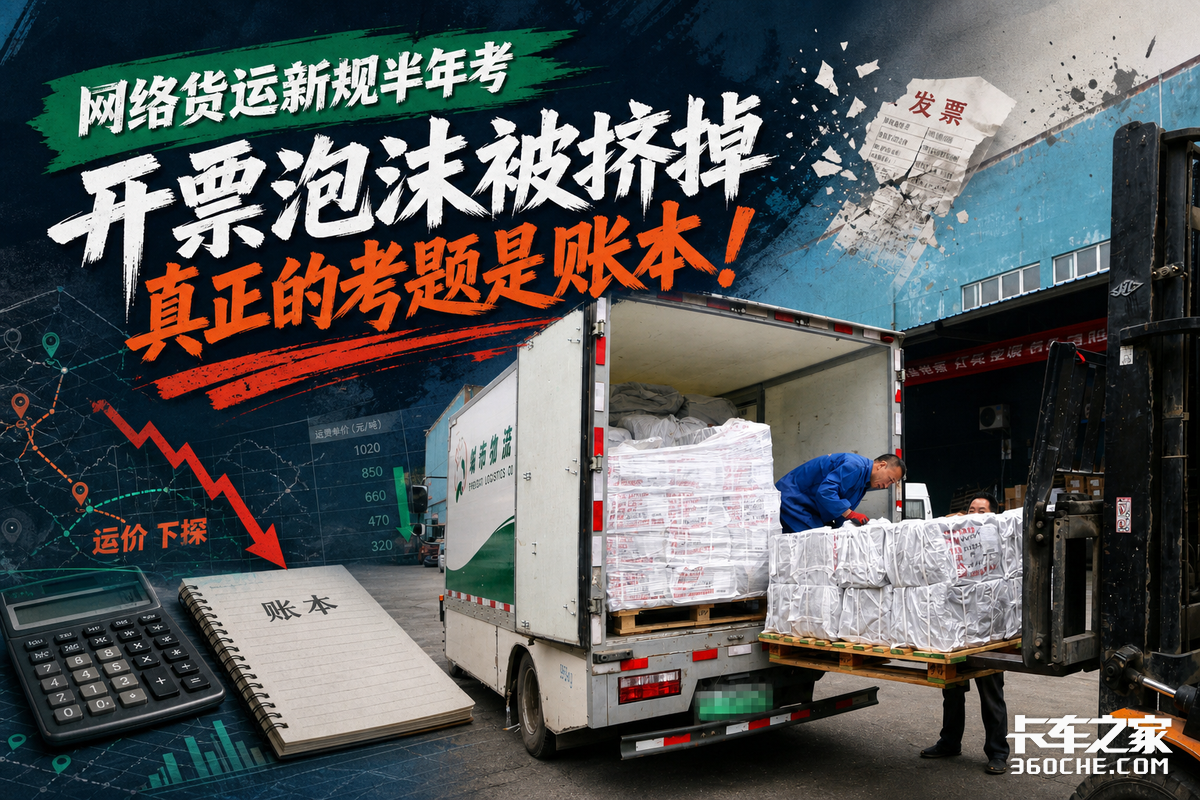 网络货运新规半年考:开票泡沫被挤掉,真正的考题是账本