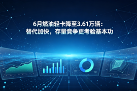 6月燃油轻卡降至3.61万辆:替代加快,存量竞争更考验基本功