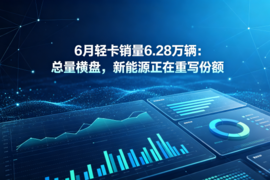 6月轻卡销量6.28万辆：总量横盘，新能源正在重写份额