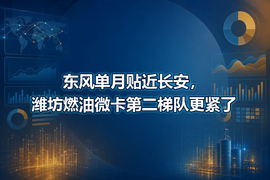 东风单月贴近长安,潍坊燃油微卡第二梯队更紧了