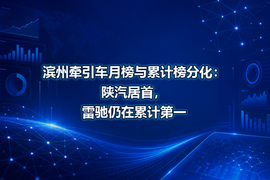 滨州牵引车月榜与累计榜分化:陕汽居首,雷驰仍在累计第一