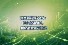 济南新能源VAN：CR3占50.0%，腰部品牌正在贴近
