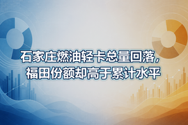 石家庄燃油轻卡总量回落,福田份额却高于累计水平