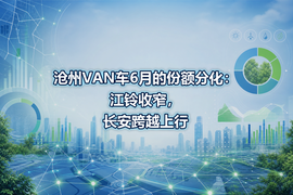 沧州VAN车6月的份额分化：江铃收窄，长安跨越上行