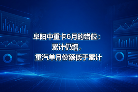 阜阳中重卡6月的错位:累计仍增,重汽单月份额低于累计
