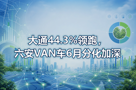 大通44.3%领跑，六安VAN车6月分化加深