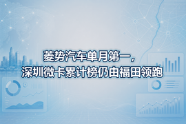菱势汽车单月第一，深圳微卡累计榜仍由福田领跑