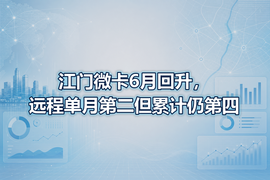 江门微卡6月回升，远程单月第二但累计仍第四