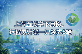上汽五菱拿下月榜,远程累计第一只领先8辆