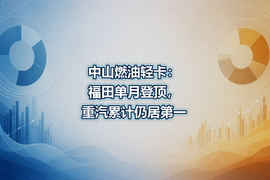 中山燃油轻卡:福田单月登顶,重汽累计仍居第一