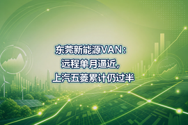 东莞新能源VAN：远程单月逼近，上汽五菱累计仍过半