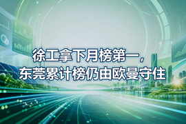 徐工拿下月榜第一,东莞累计榜仍由欧曼守住