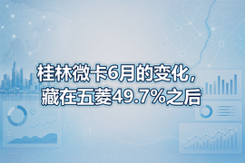 桂林微卡6月的变化,藏在五菱49.7%之后