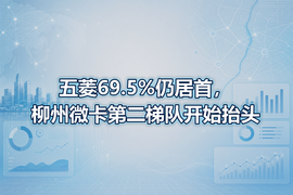 五菱69.5%仍居首,柳州微卡第二梯队开始抬头