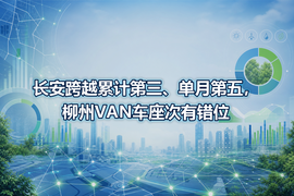 长安跨越累计第三、单月第五,柳州VAN车座次有错位