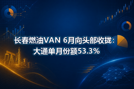 长春燃油VAN 6月向头部收拢:大通单月份额53.3%
